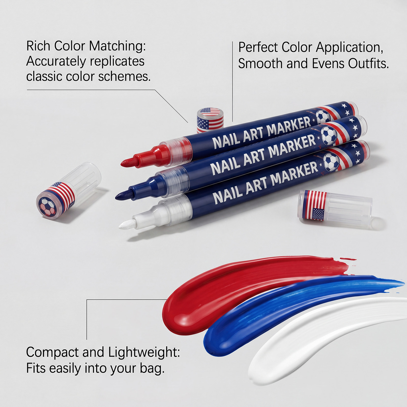 Precision tip nail art marker