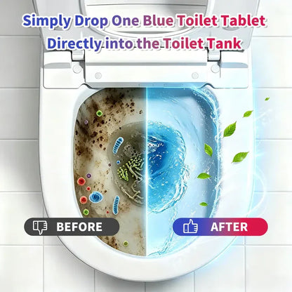 Dual-Color Toilet Bowl Cleaner - 2-in-1 Clean & Deodorize