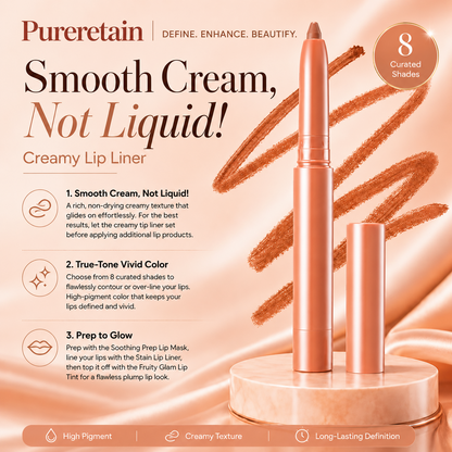 Last Day Buy 1 Get 1 Free Easy Glide Lip Liner ¡ª Creamy, Blendable Color with Smooth Application, Summervibes