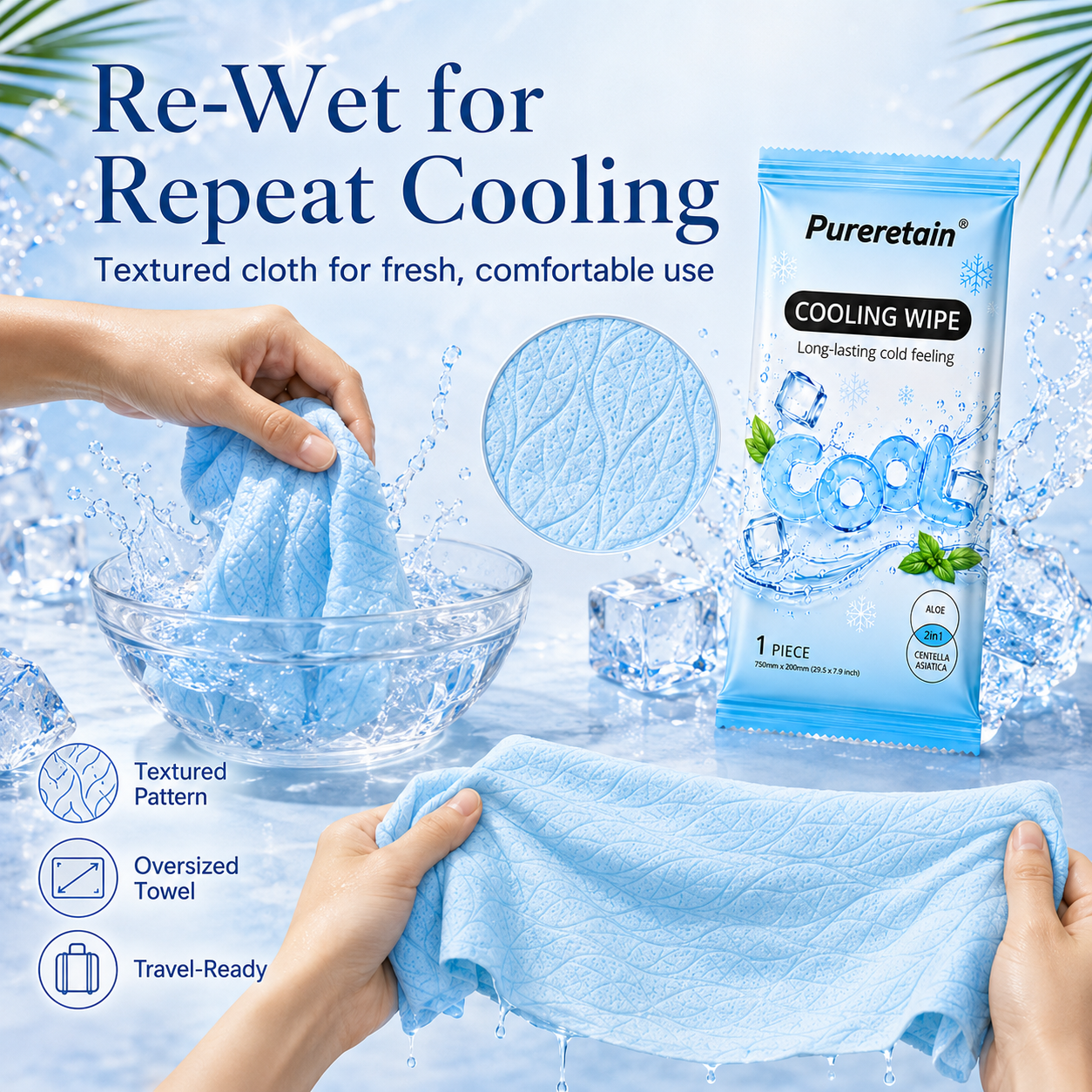 Pureretain® Cooling Wipe