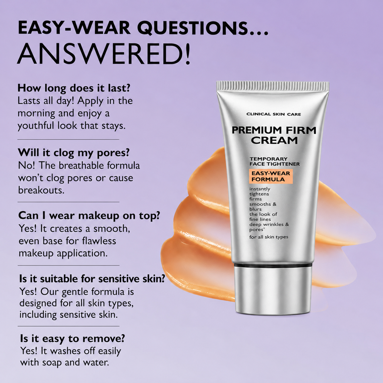 Final 3 Hours: 60%🔥 Instant FirmX Easy Wear Face Tightener-Wear Formula With Brush Free!