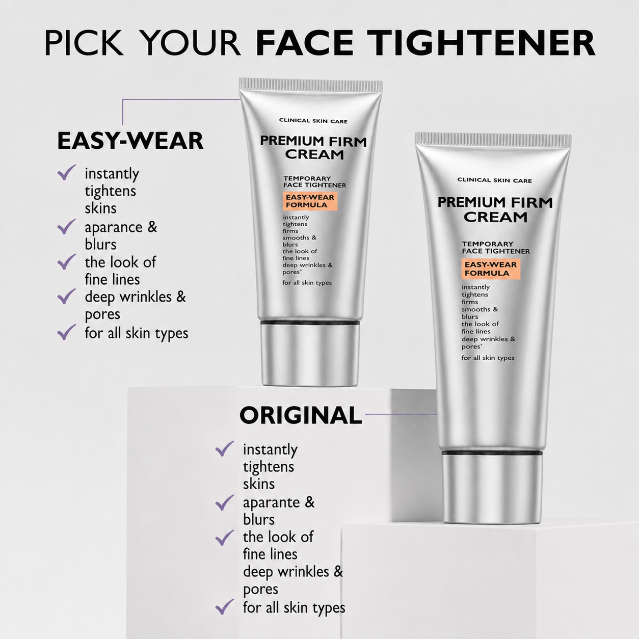 Final 3 Hours: 60%🔥 Instant FirmX Easy Wear Face Tightener-Wear Formula With Brush Free!