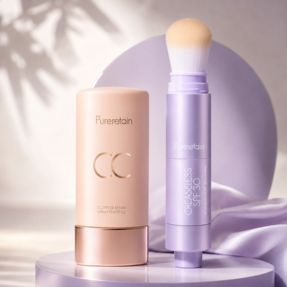 Summer Skin Essentials | CC Tinted Serum + Creaseless SPF 30 Powder