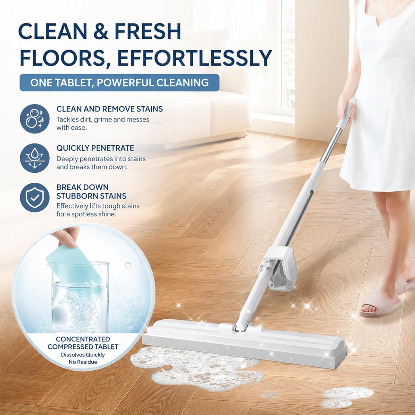 Pureretain CleanDrop Replace Bulky Floor Cleaner Bottles Forever