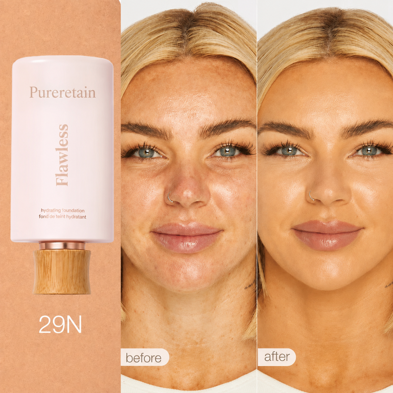 Timeless Hydrating Serum Foundation +  Brush
