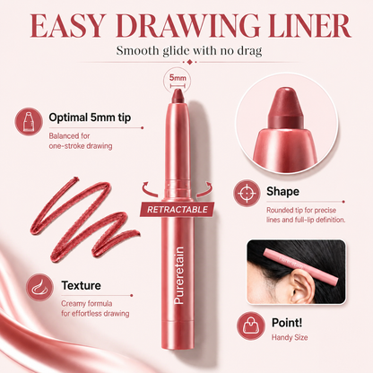 Last Day Buy 1 Get 1 Free Easy Glide Lip Liner ¡ª Creamy, Blendable Color with Smooth Application, Summervibes