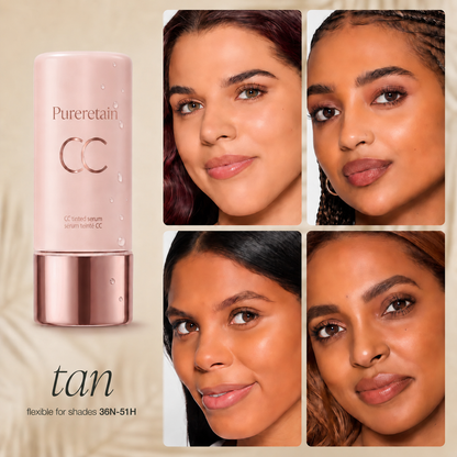 CC Color-Correcting Tinted Serum – Lightweight, Shade-Adaptive Coverage with 24H Hydration & 16H Waterproof Wear